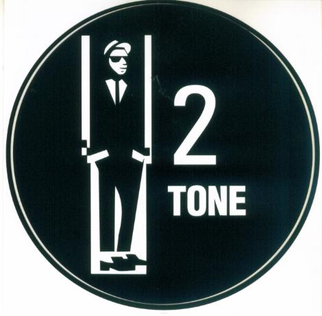 2 Tone rund Aufkleber